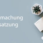Neue Betriebssatzung beschlossen